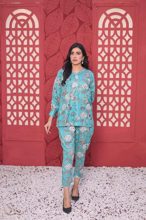 Western dress Sky Blue