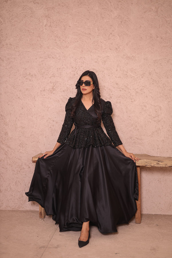 Western dress Black
